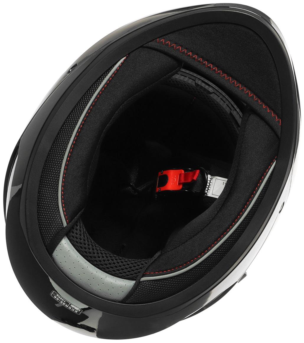 Шлем интеграл с двумя визорами, размер M (57-58), модель BLD-M67E, черный глянцевый