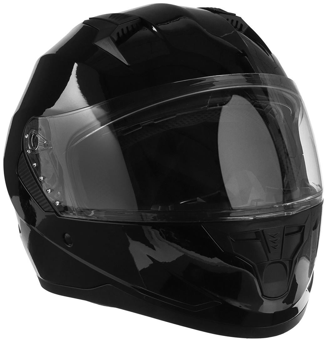 Шлем интеграл с двумя визорами, размер L (59-60), модель BLD-M67E, черный глянцевый