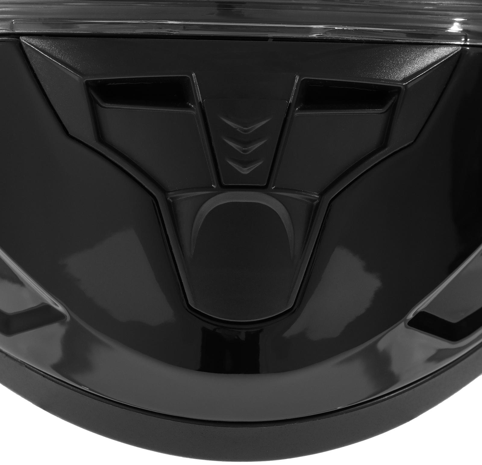 Шлем интеграл с двумя визорами, размер L (59-60), модель BLD-M67E, черный глянцевый