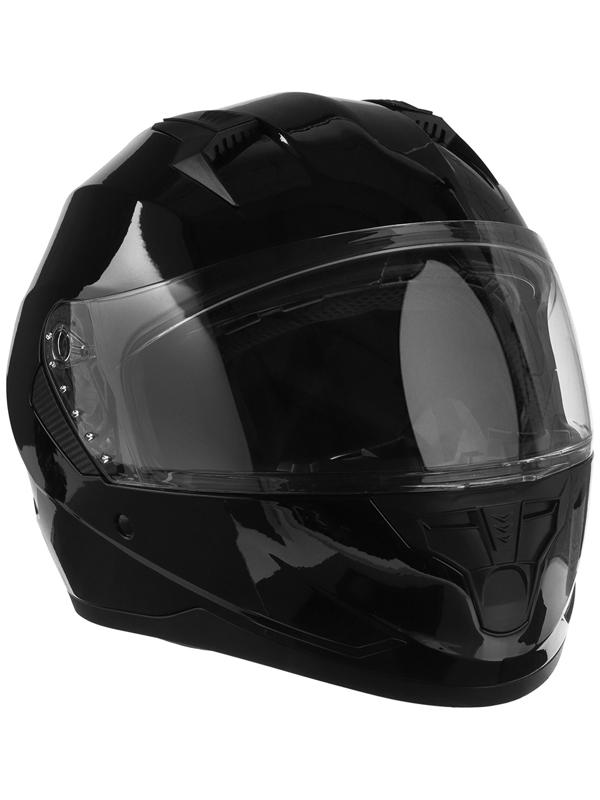 Шлем интеграл с двумя визорами, размер L (59-60), модель BLD-M67E, черный глянцевый