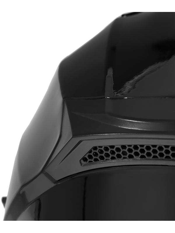 Шлем интеграл с двумя визорами, размер L (59-60), модель BLD-M67E, черный глянцевый