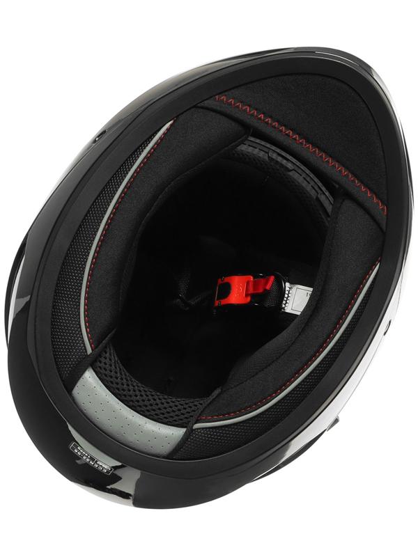 Шлем интеграл с двумя визорами, размер L (59-60), модель BLD-M67E, черный глянцевый