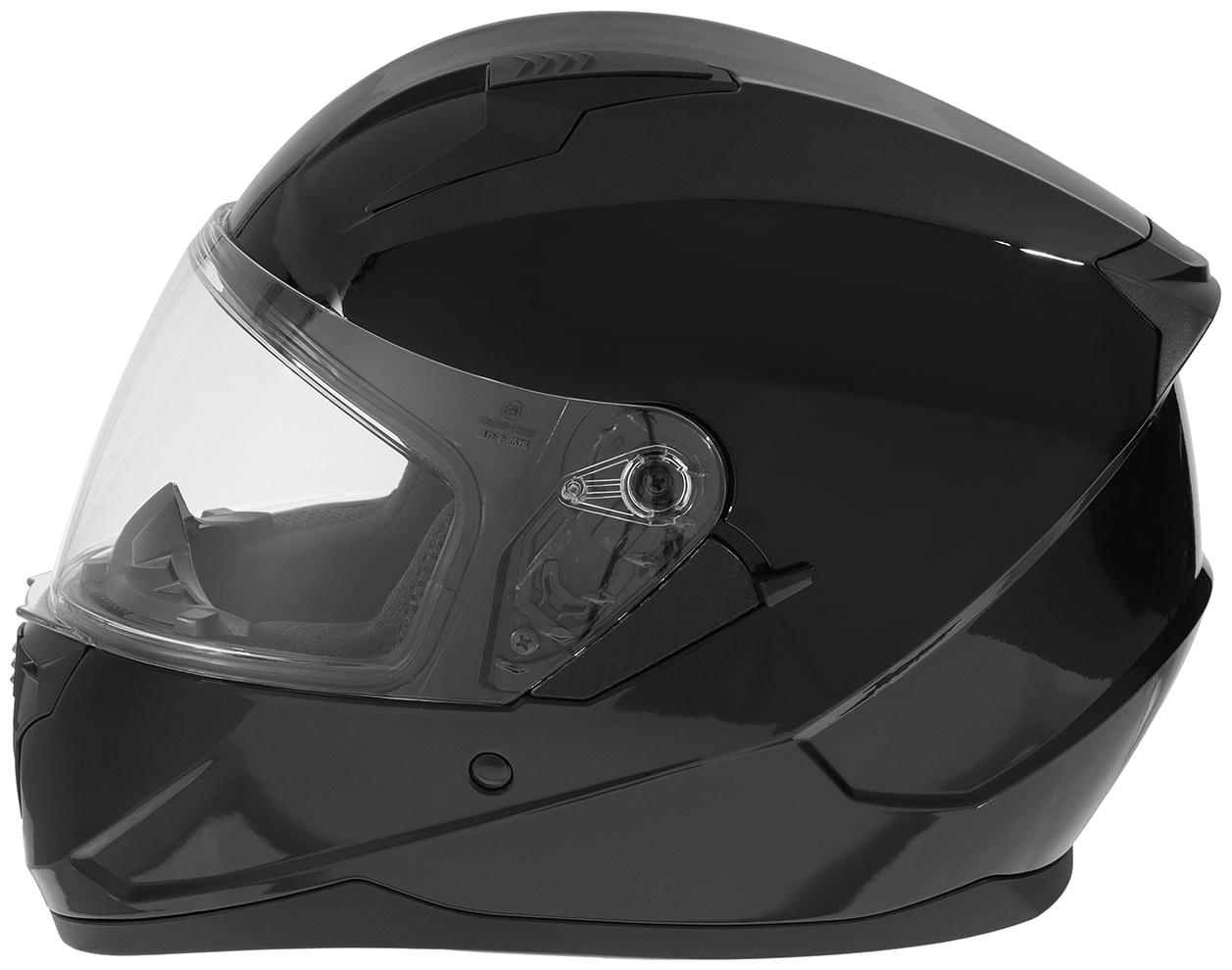 Шлем интеграл с двумя визорами, размер XL (60-61), модель BLD-M67E, черный глянцевый