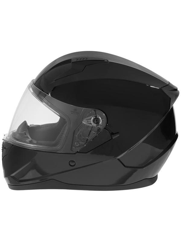 Шлем интеграл с двумя визорами, размер XXL (61), модель BLD-M67E, черный глянцевый