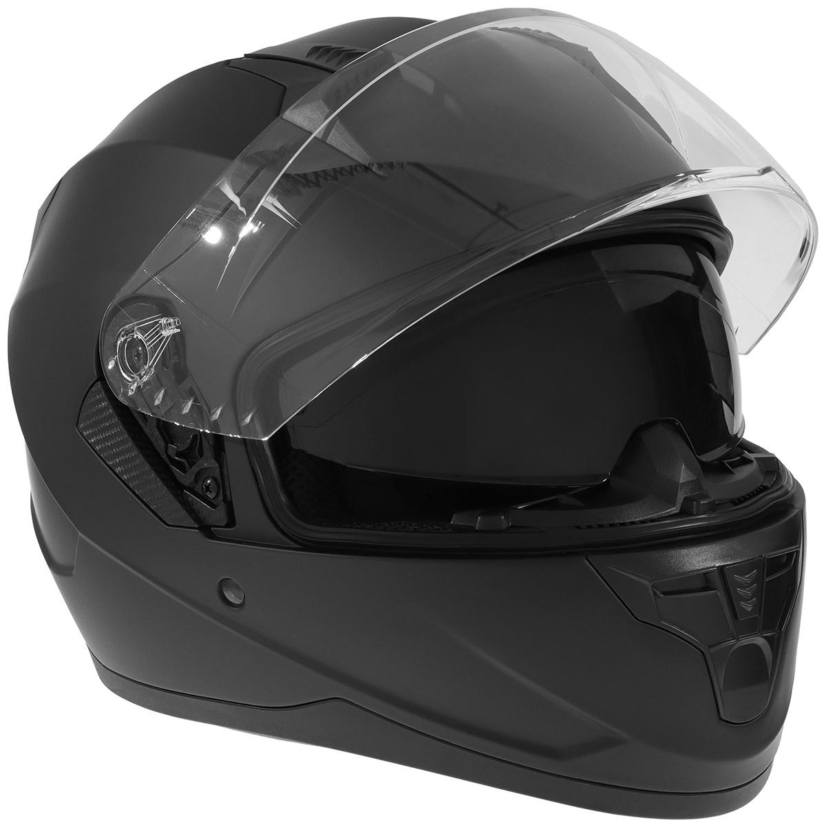 Шлем интеграл с двумя визорами, размер M (57-58), модель BLD-M67E, черный матовый