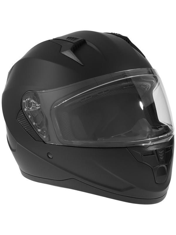 Шлем интеграл с двумя визорами, размер XL (60-61), модель BLD-M67E, черный матовый