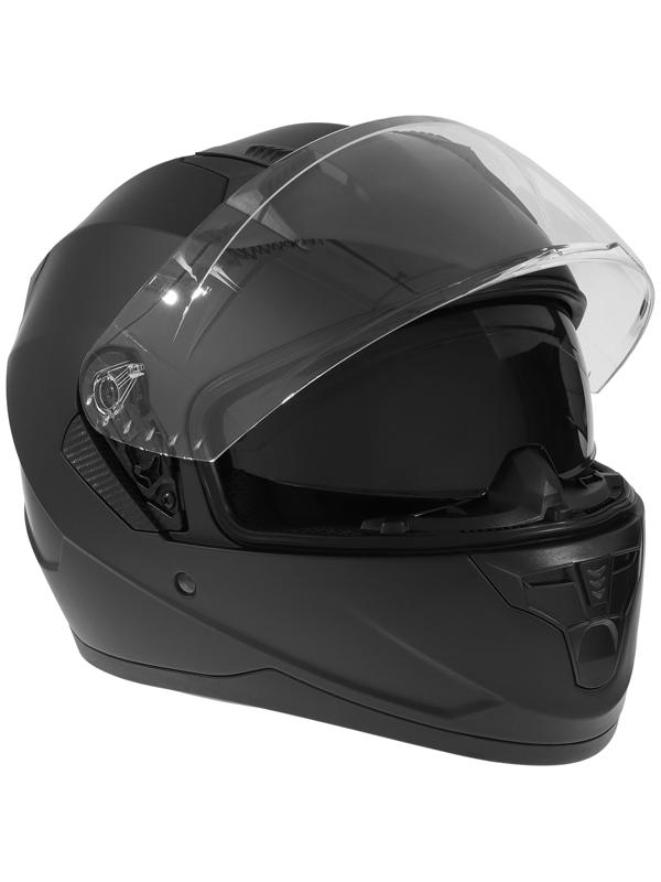 Шлем интеграл с двумя визорами, размер XXL (61), модель BLD-M67E, черный матовый