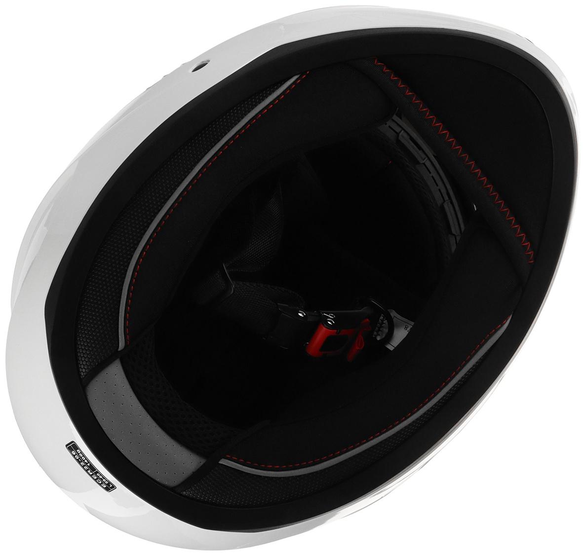 Шлем интеграл с двумя визорами, размер L (59-60), модель BLD-M67E, белый глянцевый