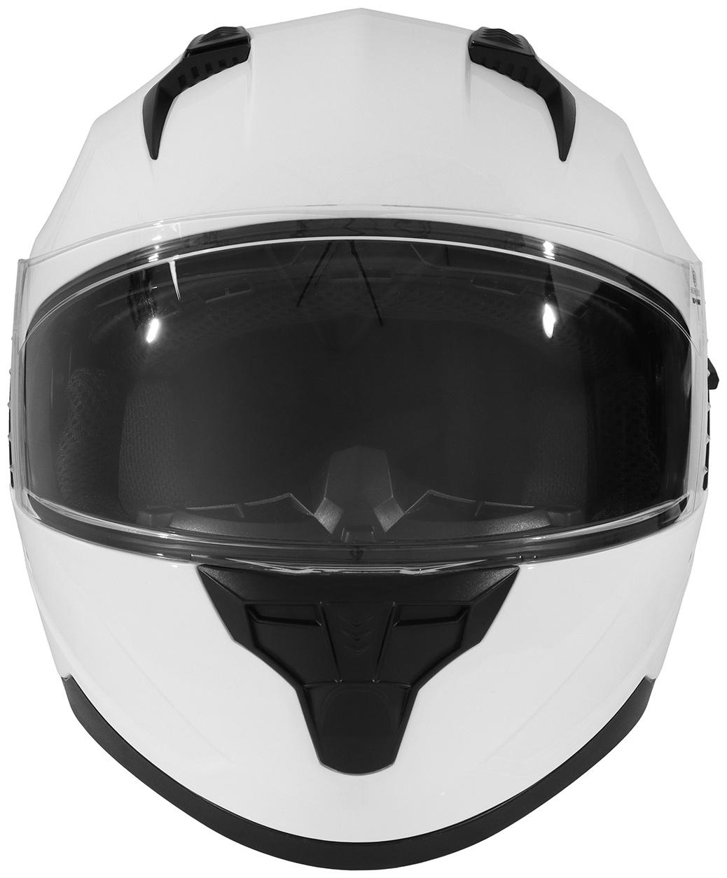 Шлем интеграл с двумя визорами, размер L (59-60), модель BLD-M67E, белый глянцевый
