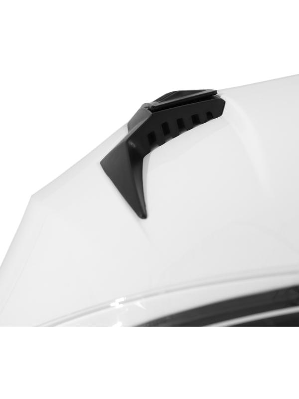 Шлем интеграл с двумя визорами, размер L (59-60), модель BLD-M67E, белый глянцевый