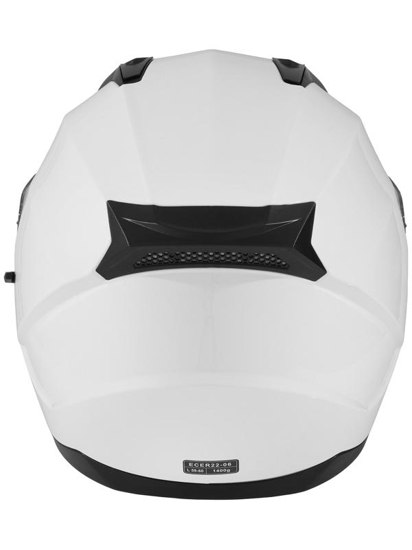Шлем интеграл с двумя визорами, размер L (59-60), модель BLD-M67E, белый глянцевый