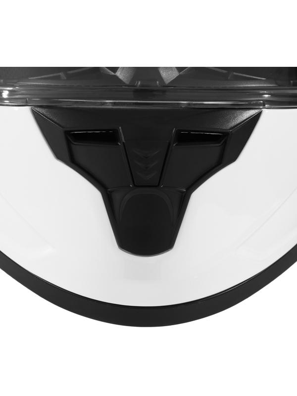 Шлем интеграл с двумя визорами, размер XL (60-61), модель BLD-M67E, белый глянцевый