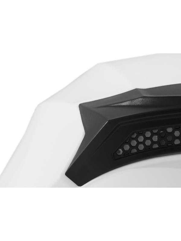 Шлем интеграл с двумя визорами, размер XXL (61), модель BLD-M67E, белый глянцевый