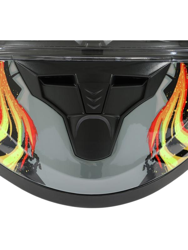 Шлем интеграл с двумя визорами, размер XS (53-54), модель BLD-M67E, черно-желтый