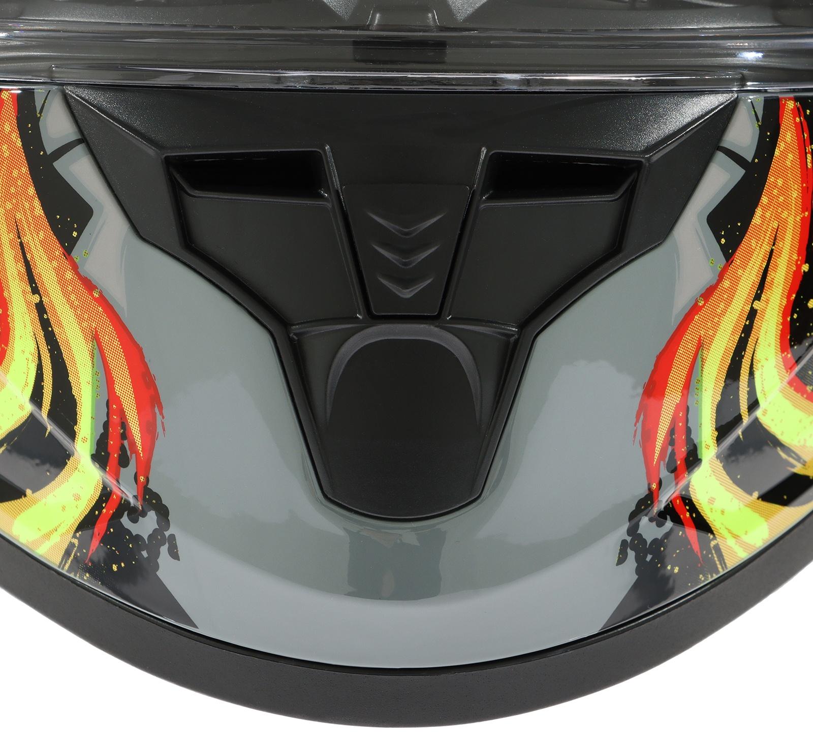 Шлем интеграл с двумя визорами, размер M (57-58), модель BLD-M67E, черно-желтый