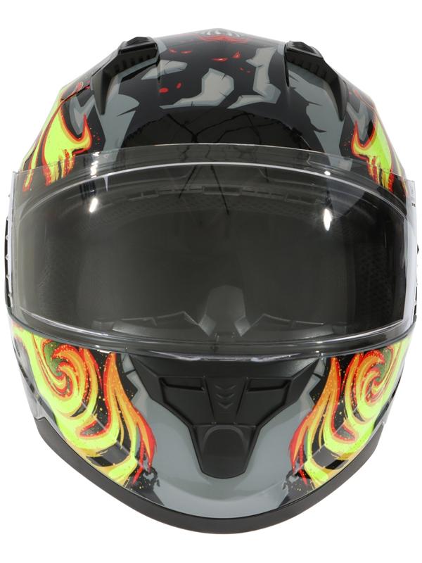 Шлем интеграл с двумя визорами, размер L (59-60), модель BLD-M67E, черно-желтый