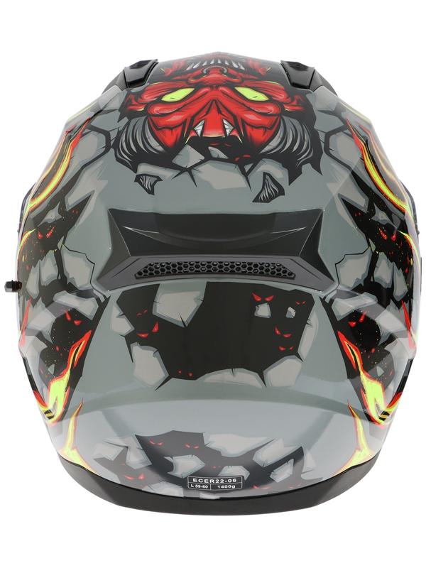 Шлем интеграл с двумя визорами, размер L (59-60), модель BLD-M67E, черно-желтый