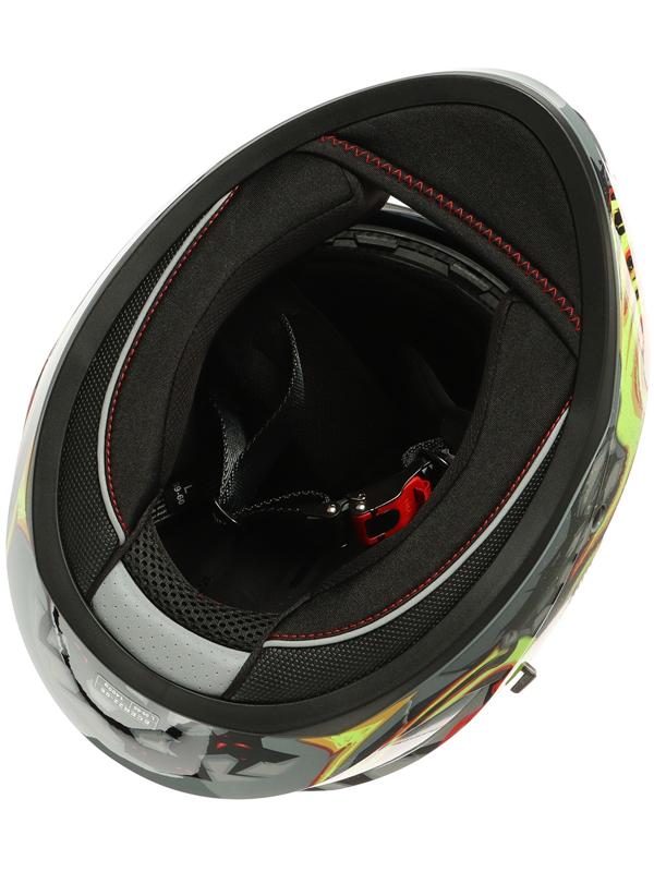 Шлем интеграл с двумя визорами, размер L (59-60), модель BLD-M67E, черно-желтый