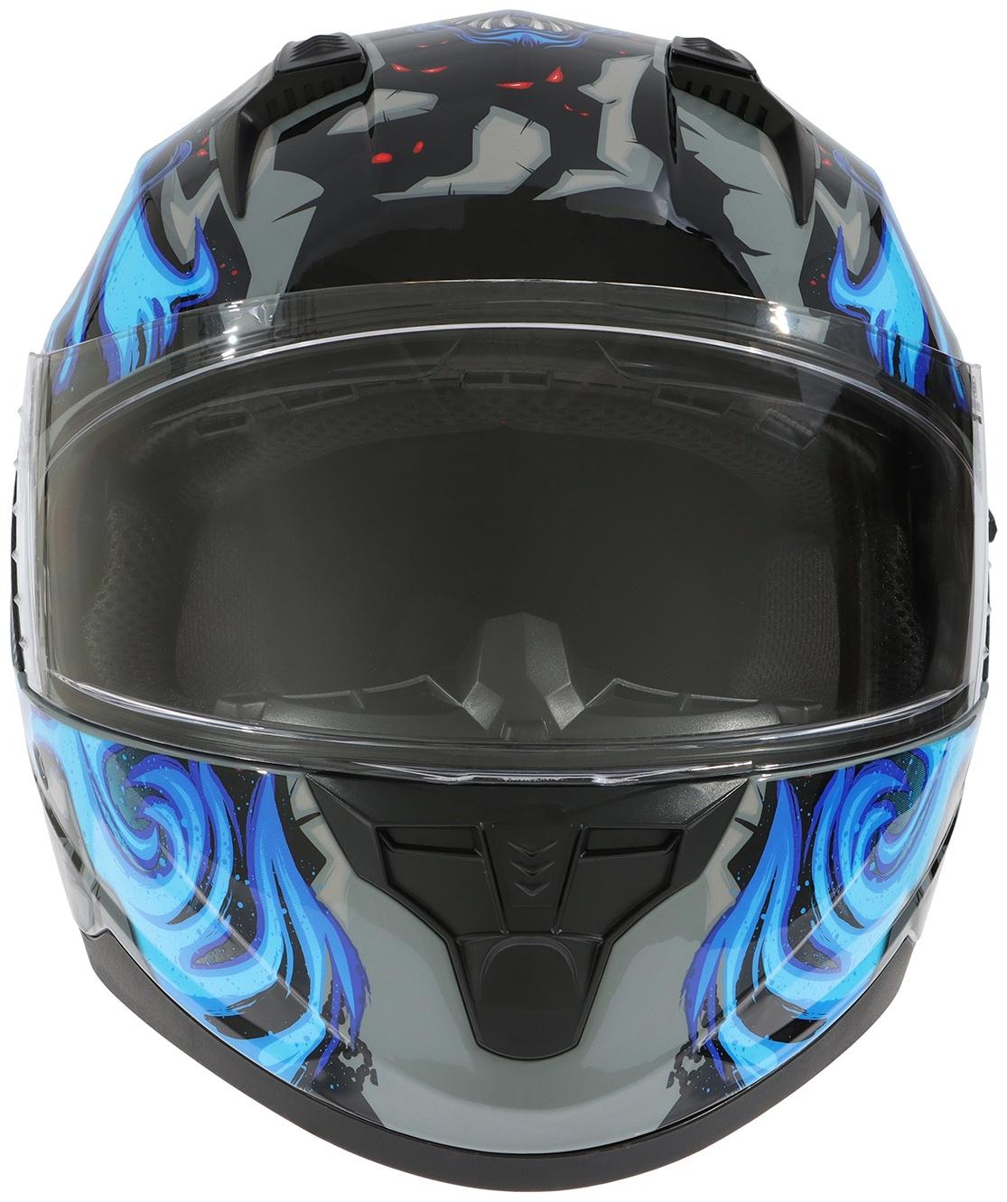 Шлем интеграл с двумя визорами, размер M (57-58), модель BLD-M67E, черно-синий