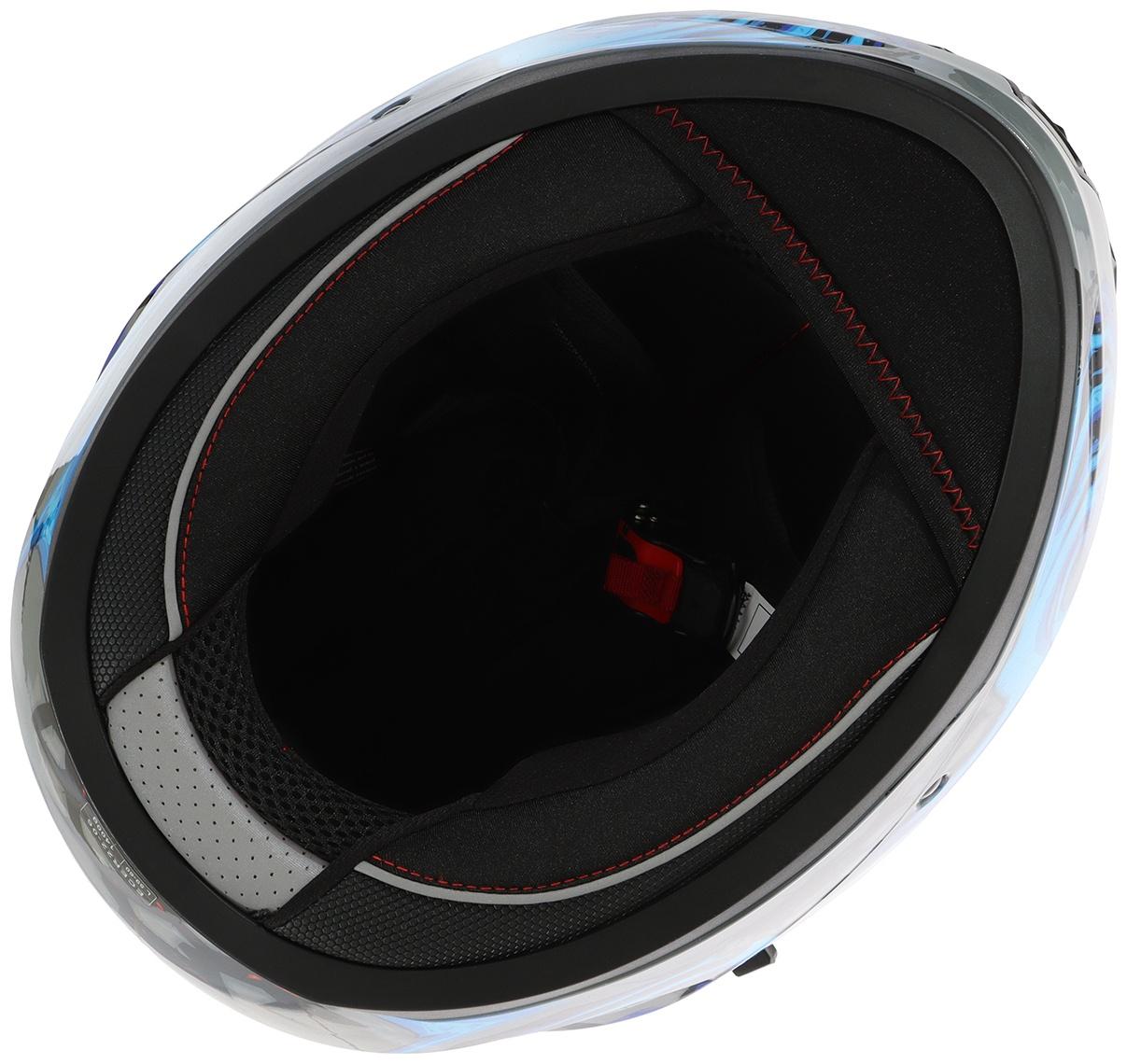 Шлем интеграл с двумя визорами, размер M (57-58), модель BLD-M67E, черно-синий