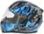 Шлем интеграл с двумя визорами, размер M (57-58), модель BLD-M67E, черно-синий