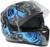 Шлем интеграл с двумя визорами, размер M (57-58), модель BLD-M67E, черно-синий