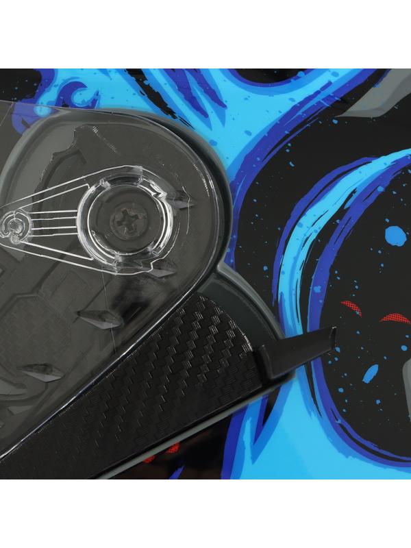 Шлем интеграл с двумя визорами, размер L (59-60), модель BLD-M67E, черно-синий