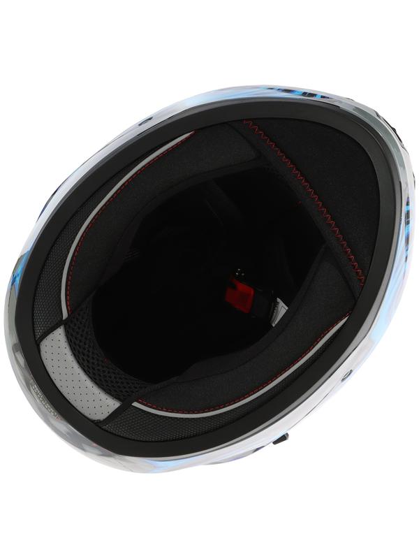 Шлем интеграл с двумя визорами, размер XL (60-61), модель BLD-M67E, черно-синий