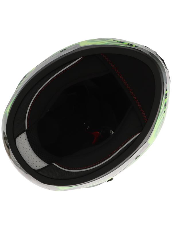 Шлем интеграл с двумя визорами, размер M (57-58), модель BLD-M67E, черно-зеленый