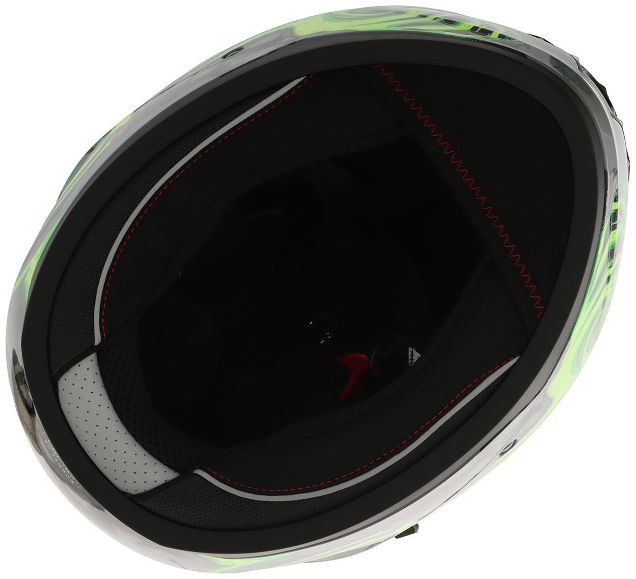 Шлем интеграл с двумя визорами, размер L (59-60), модель BLD-M67E, черно-зеленый