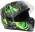 Шлем интеграл с двумя визорами, размер L (59-60), модель BLD-M67E, черно-зеленый