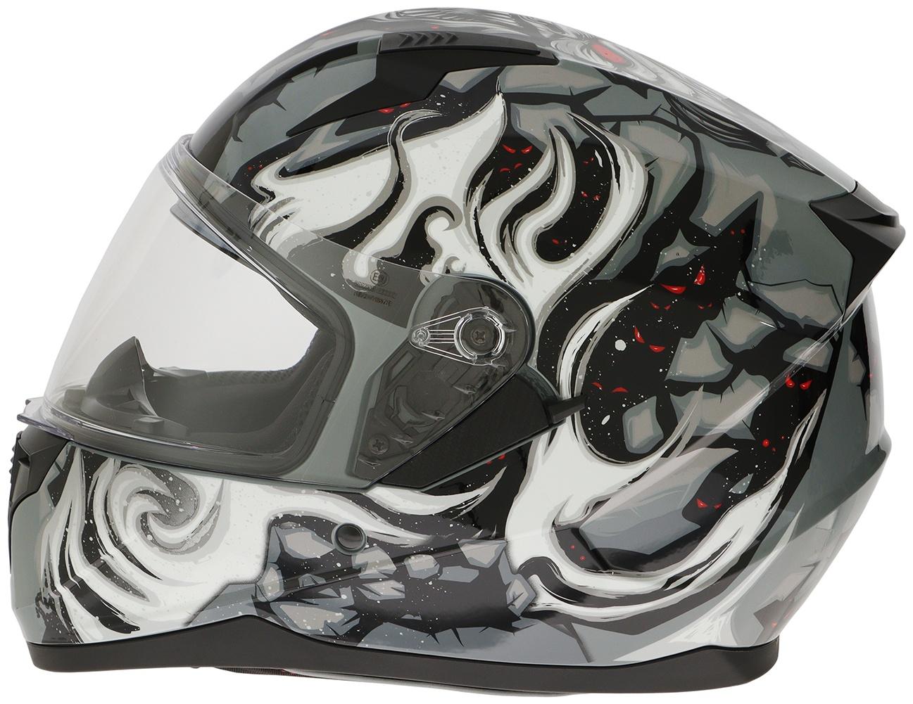 Шлем интеграл с двумя визорами, размер M (57-58), модель BLD-M67E, черно-серый