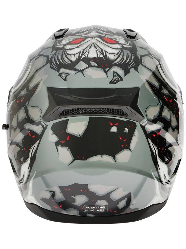 Шлем интеграл с двумя визорами, размер M (57-58), модель BLD-M67E, черно-серый