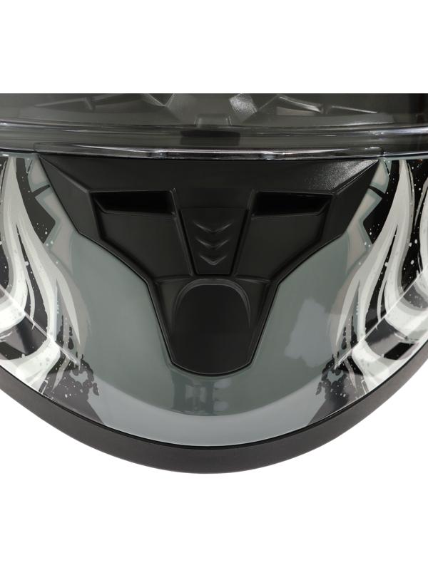 Шлем интеграл с двумя визорами, размер M (57-58), модель BLD-M67E, черно-серый