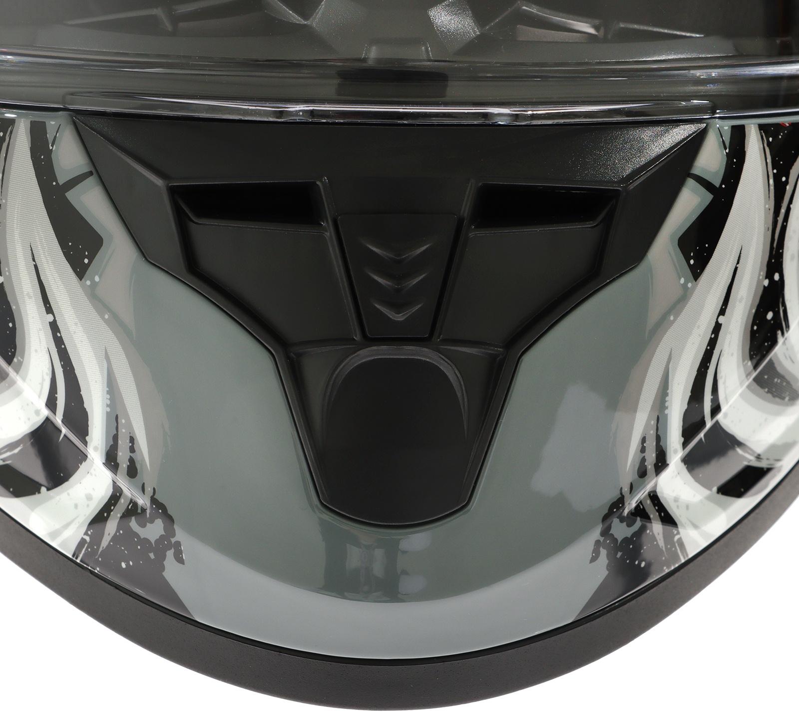 Шлем интеграл с двумя визорами, размер L (59-60), модель BLD-M67E, черно-серый