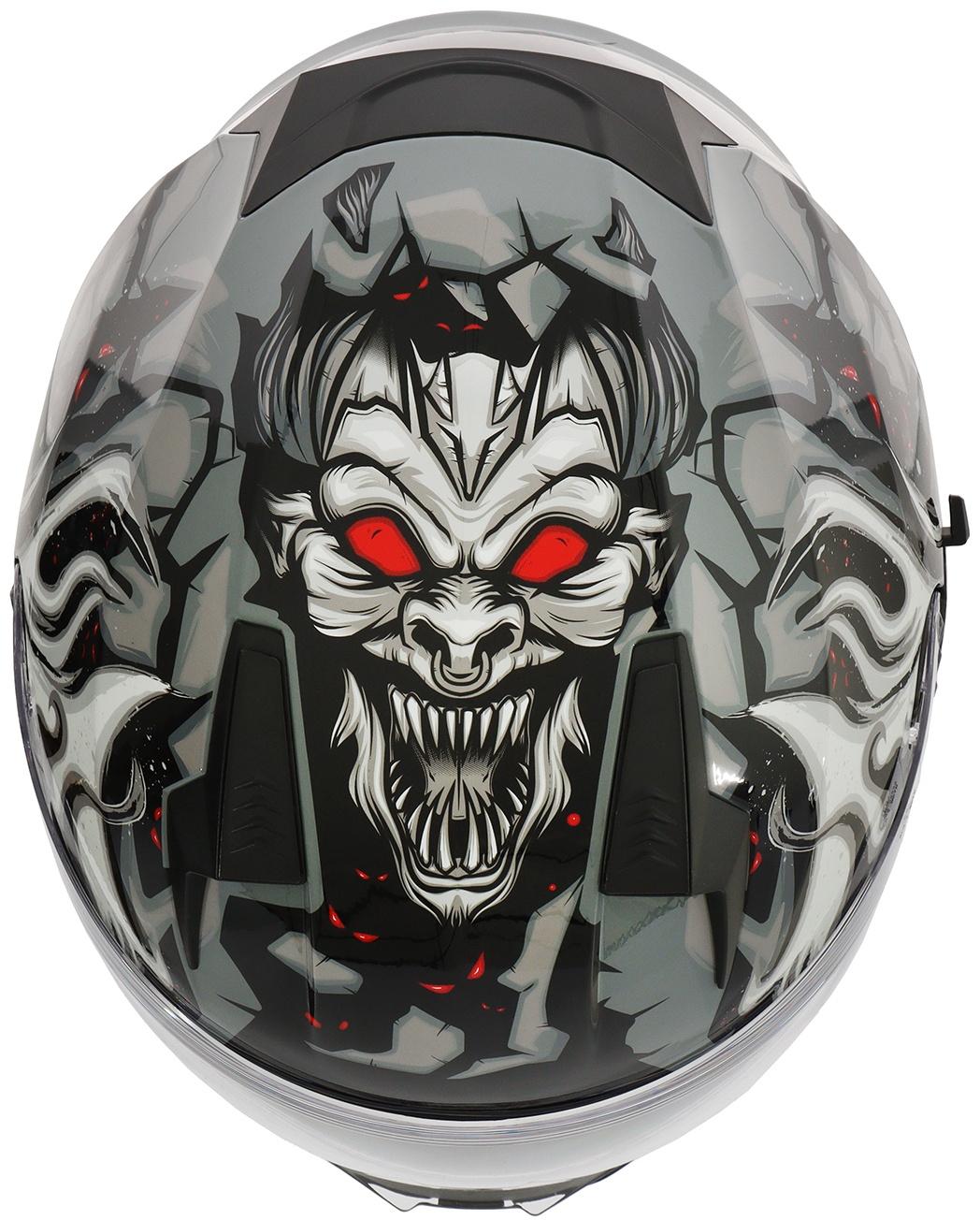 Шлем интеграл с двумя визорами, размер L (59-60), модель BLD-M67E, черно-серый