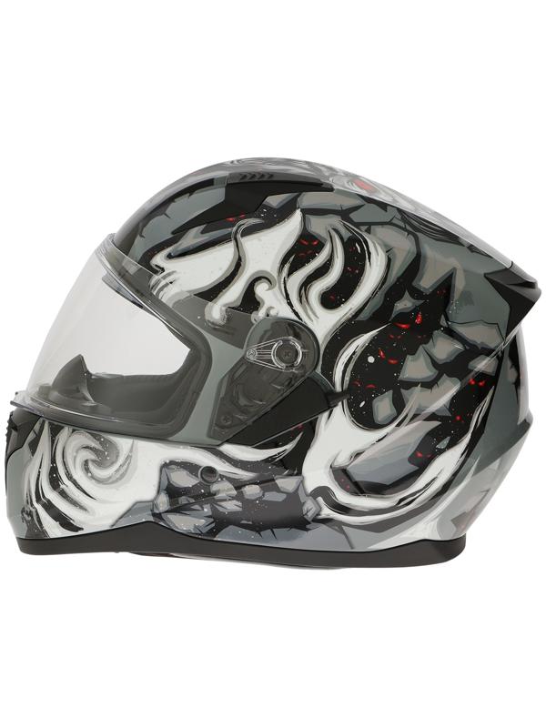 Шлем интеграл с двумя визорами, размер L (59-60), модель BLD-M67E, черно-серый