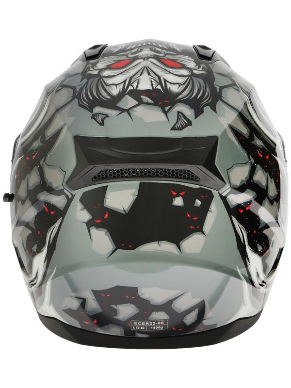 Шлем интеграл с двумя визорами, размер L (59-60), модель BLD-M67E, черно-серый