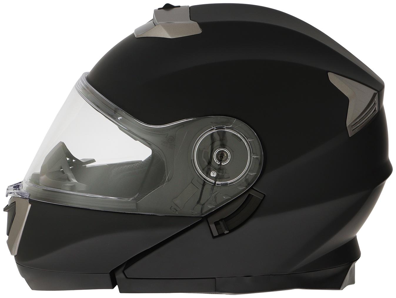 Шлем модуляр с двумя визорами, размер XL (60-61), модель - BLD-160E, черный матовый