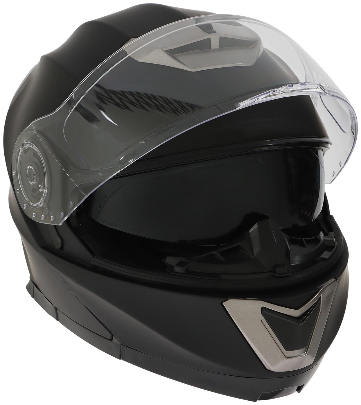 Шлем модуляр с двумя визорами, размер XL (60-61), модель - BLD-160E, черный матовый