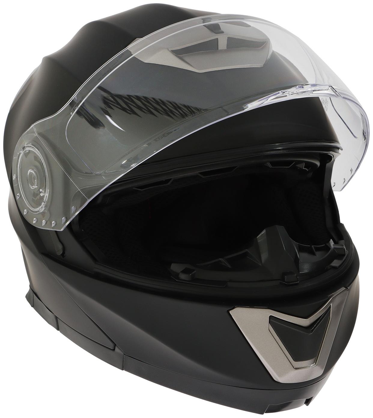 Шлем модуляр с двумя визорами, размер XL (60-61), модель - BLD-160E, черный матовый