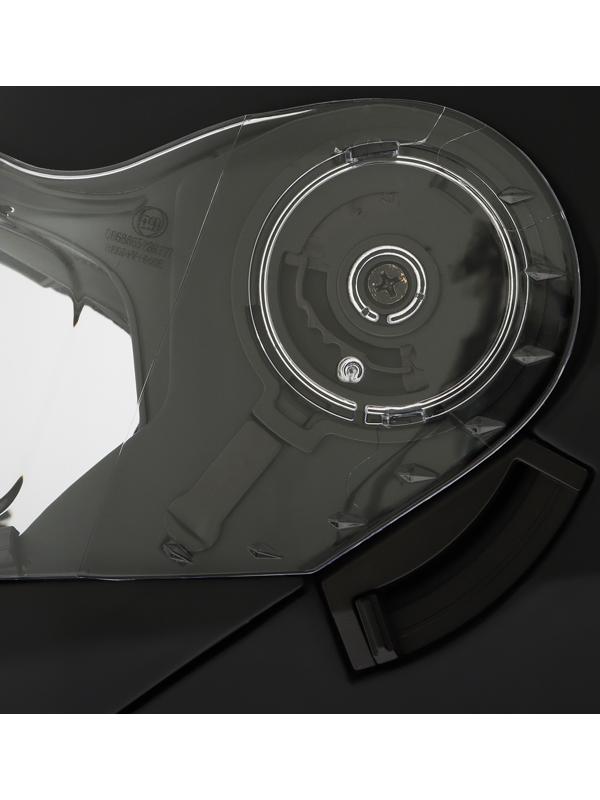 Шлем модуляр с двумя визорами, размер XL (60-61), модель - BLD-160E, черный матовый