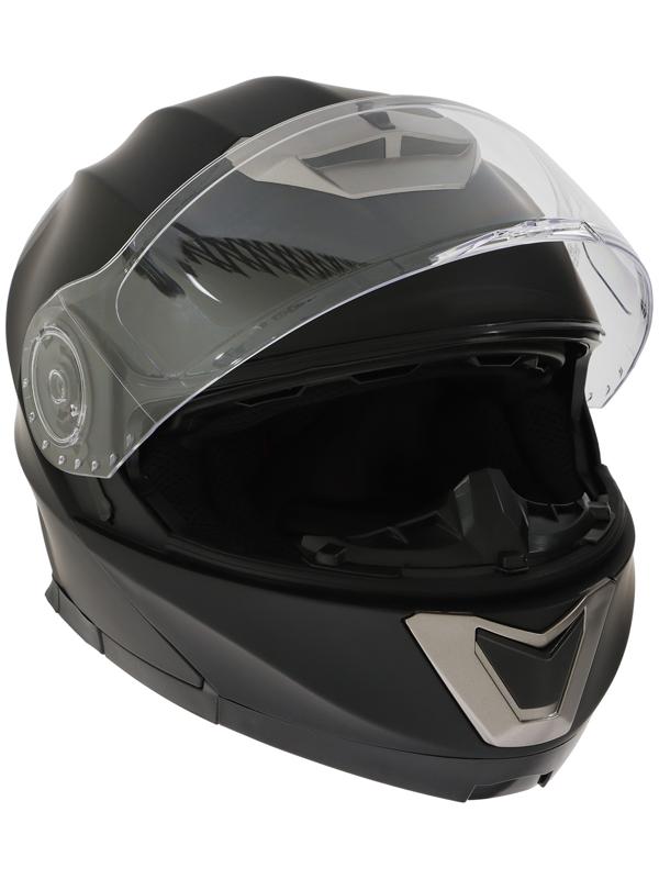 Шлем модуляр с двумя визорами, размер XXL (61), модель - BLD-160E, черный матовый