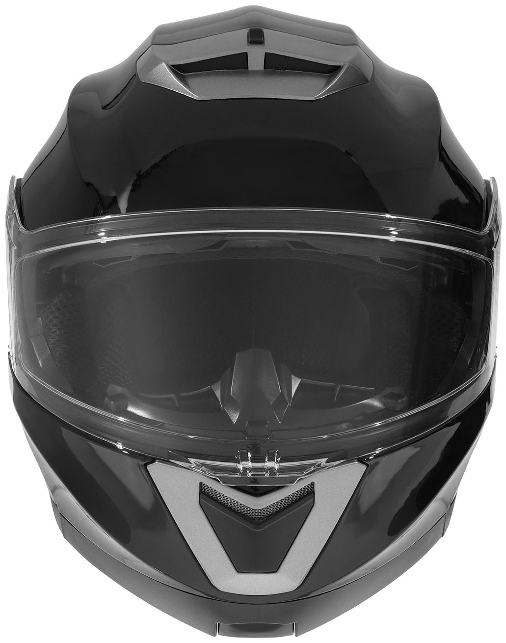 Шлем модуляр с двумя визорами, размер M (57-58), модель - BLD-160E, черный глянцевый