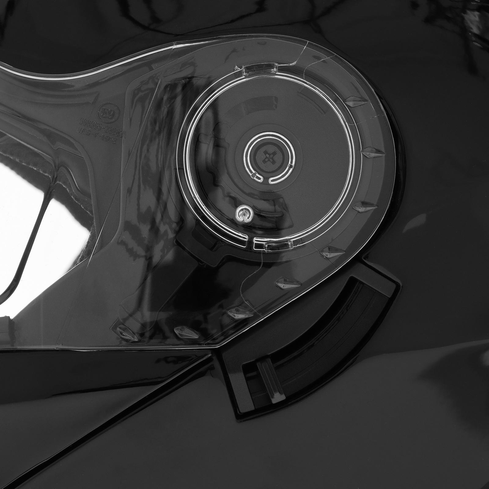 Шлем модуляр с двумя визорами, размер M (57-58), модель - BLD-160E, черный глянцевый