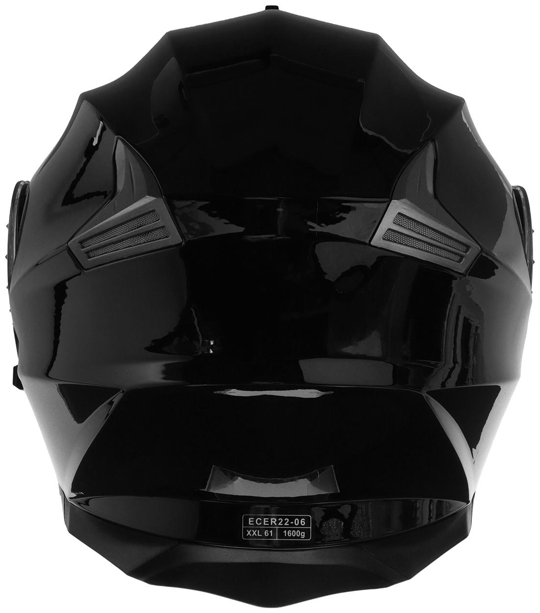 Шлем модуляр с двумя визорами, размер M (57-58), модель - BLD-160E, черный глянцевый