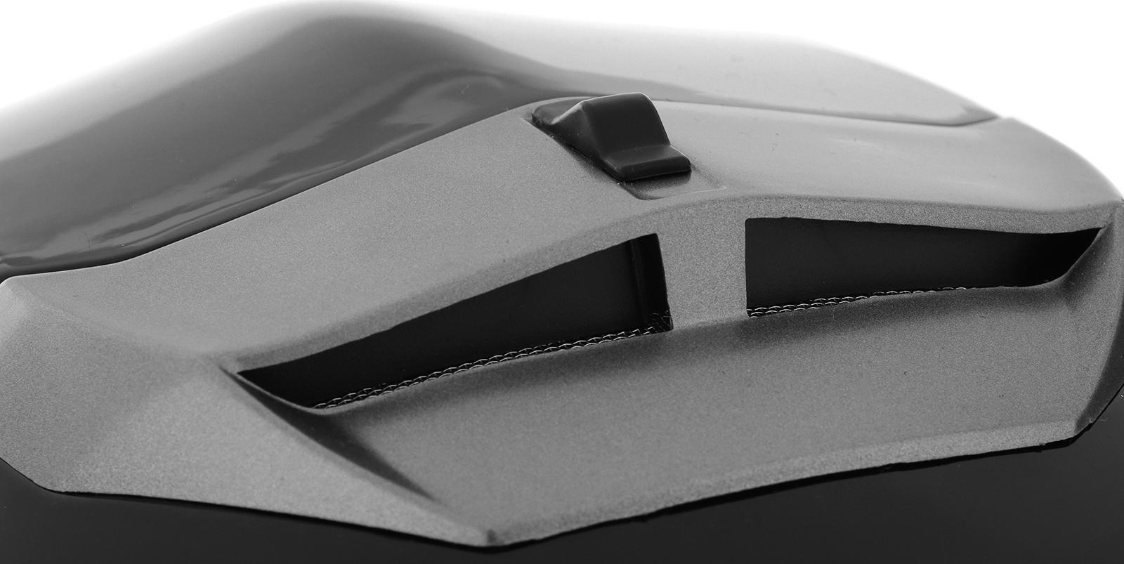 Шлем модуляр с двумя визорами, размер M (57-58), модель - BLD-160E, черный глянцевый