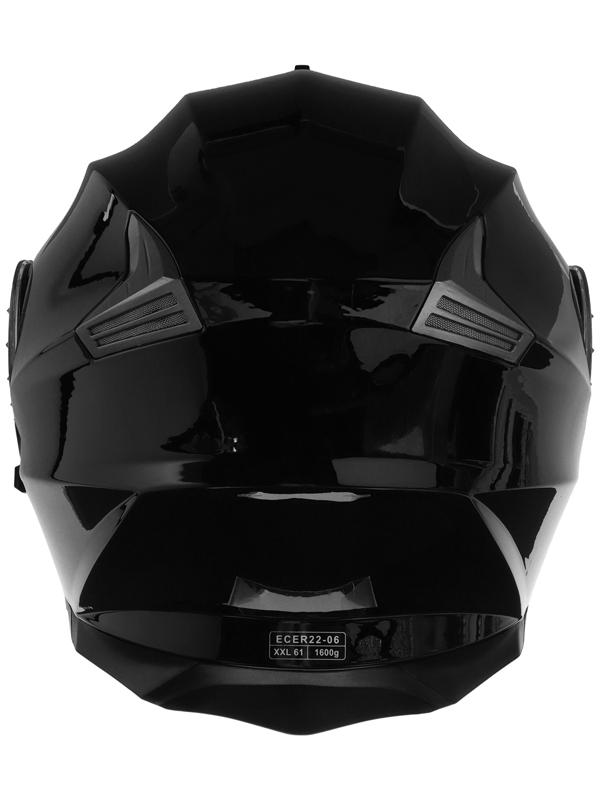 Шлем модуляр с двумя визорами, размер M (57-58), модель - BLD-160E, черный глянцевый