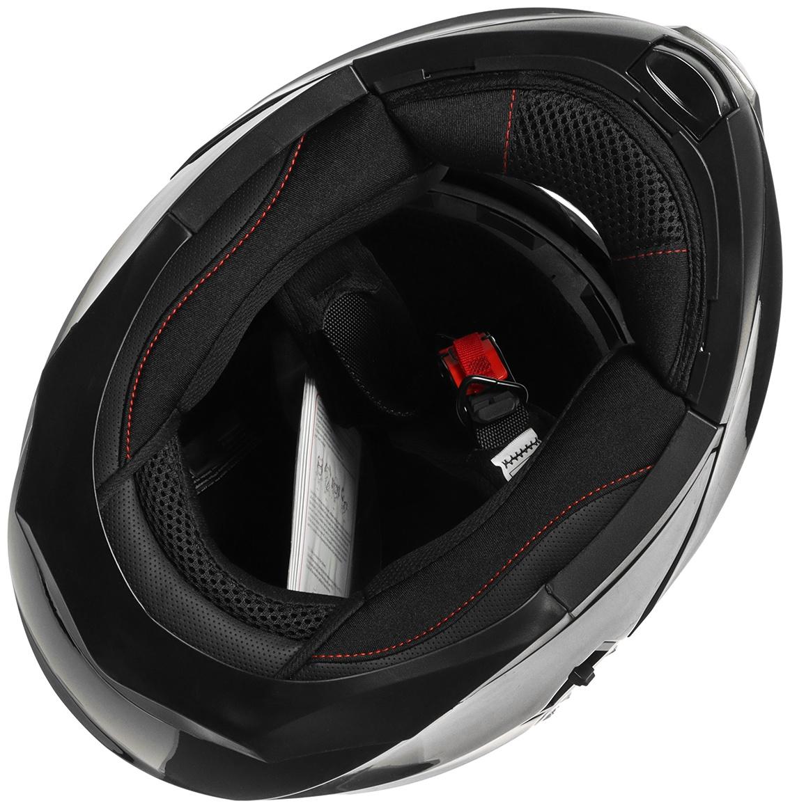 Шлем модуляр с двумя визорами, размер L (59-60), модель - BLD-160E, черный глянцевый