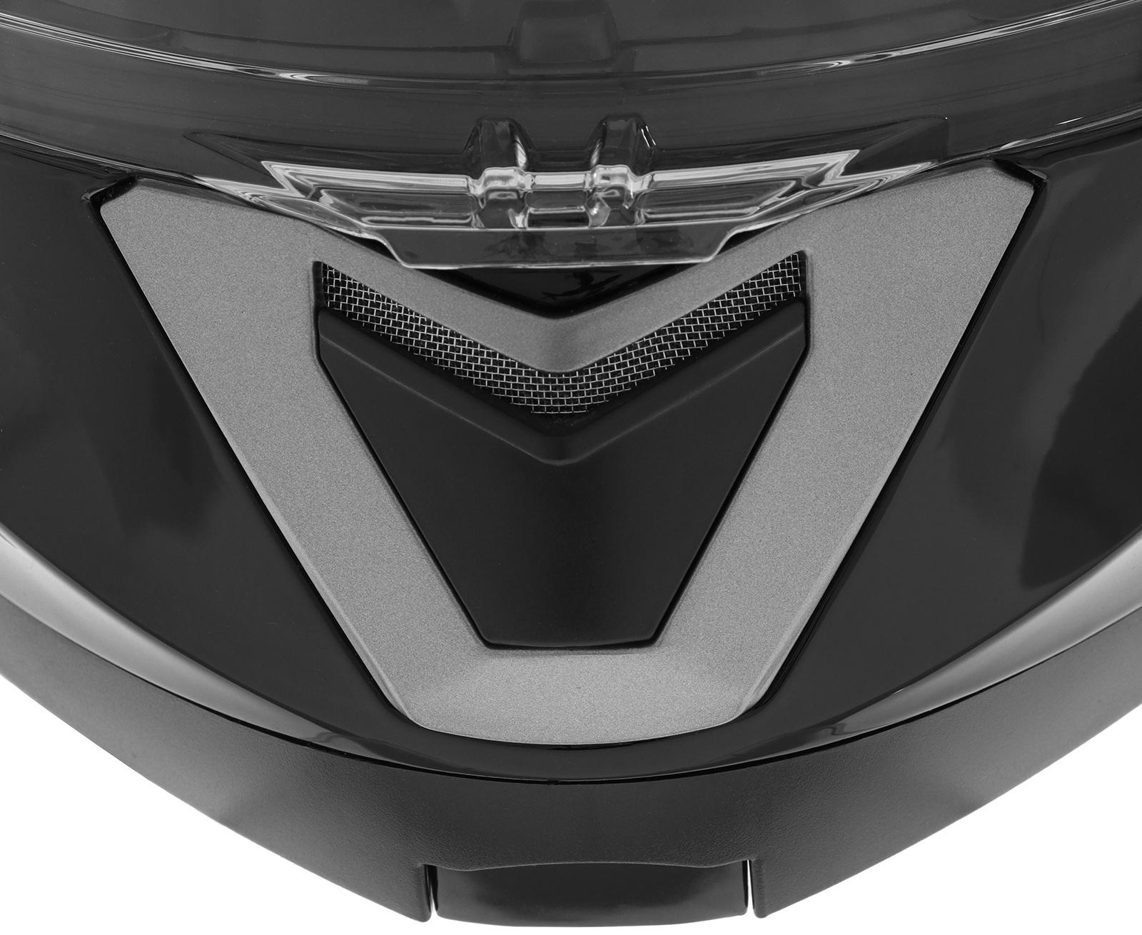 Шлем модуляр с двумя визорами, размер L (59-60), модель - BLD-160E, черный глянцевый